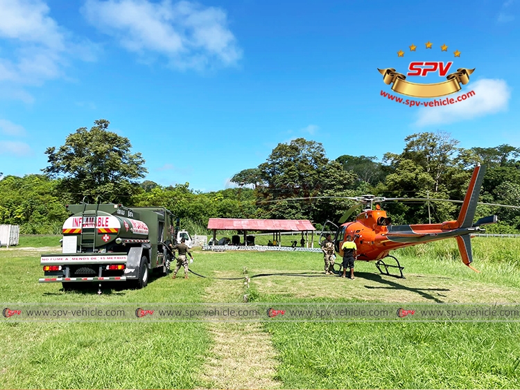 SPV Helicopter Refueling Truck Sinotruk in Panama